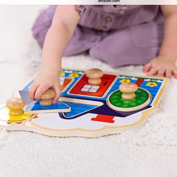 Melissa & Doug Bundle of 2 Wooden Puzzles Ages 12 months to 2 EUC - Picture 2 of 12